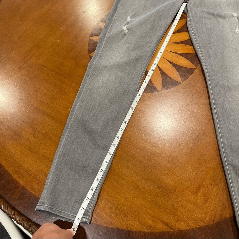 VINCE Dylan Skinny Jean Destructed Dark Gray Wash Size 30 Designer Full Length - Picture 15 of 16